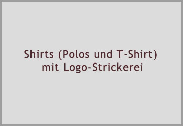 Shirts (Polos und T-Shirt) mit Logo-Strickerei